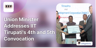 Union Minister Addresses IIT Tirupati's 4th and 5th Convocation Ceremonies